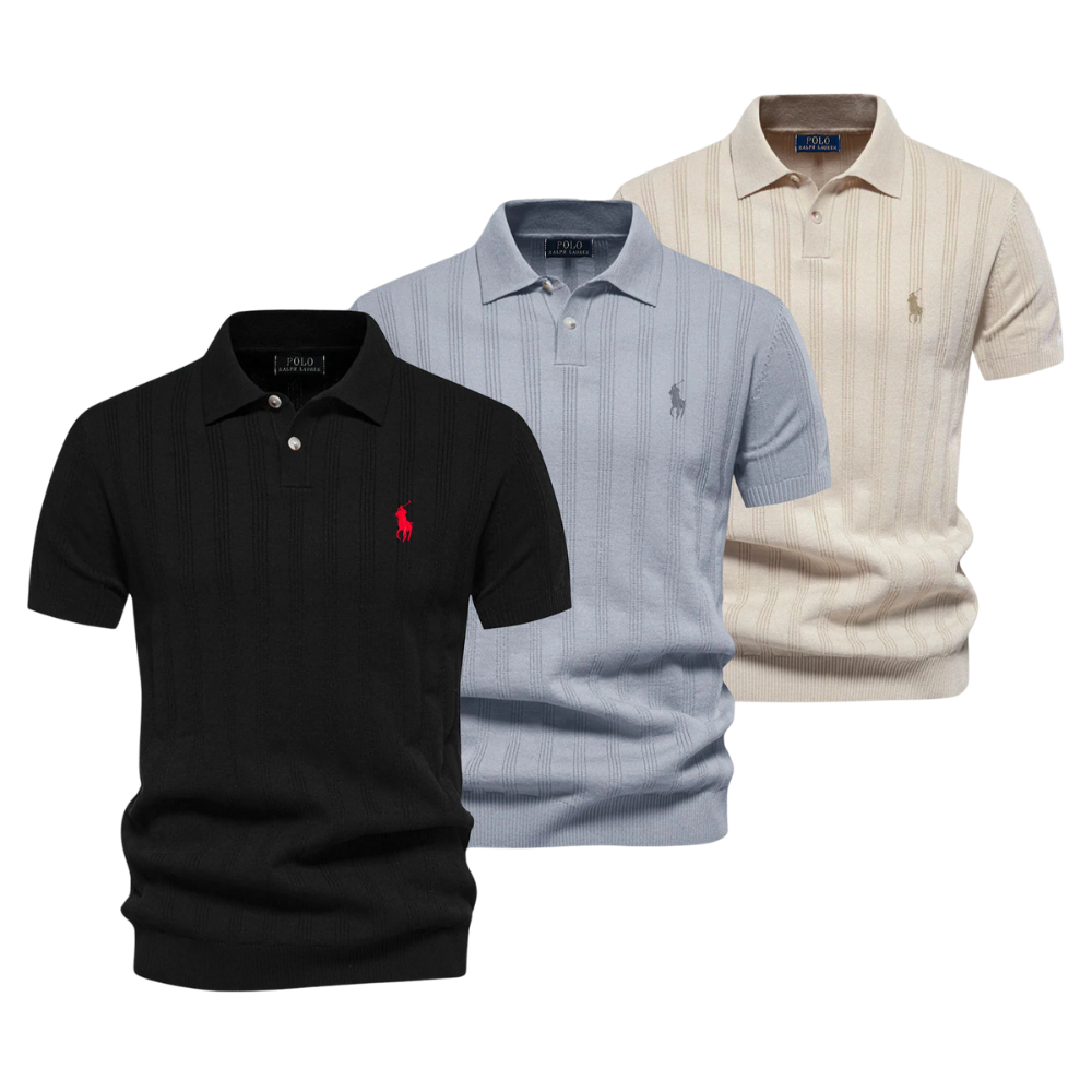 Polo texturé pour homme RL